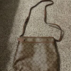 Coach Tan Signature Crossbody Bag